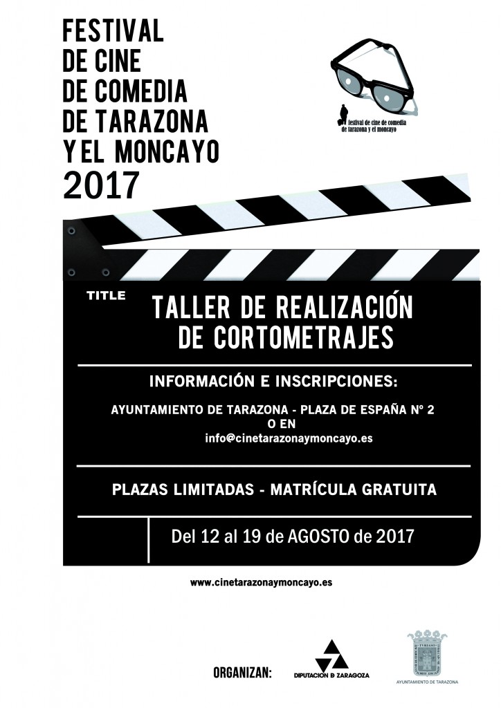 cartel taller cortos Tarazona 2017-2